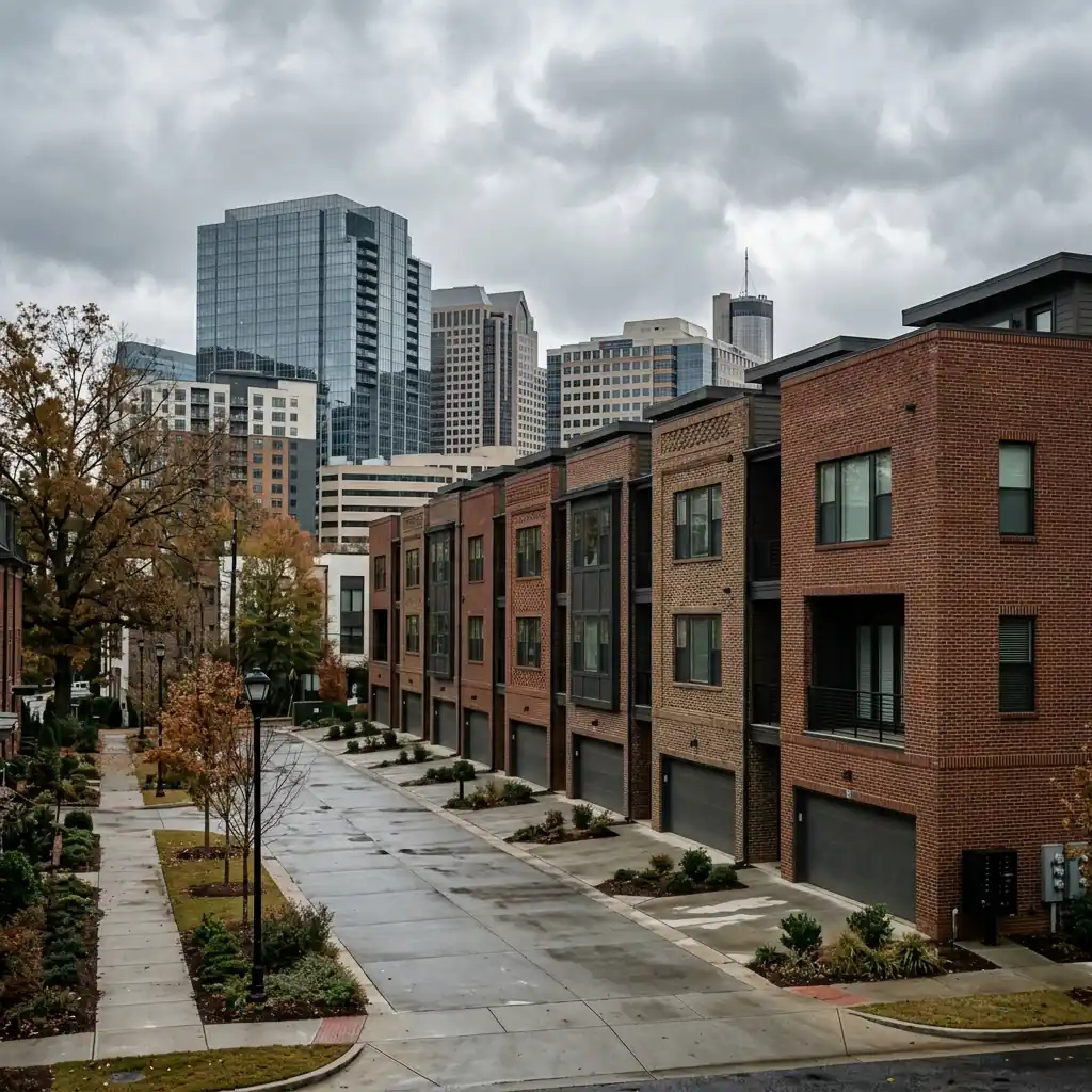 Townhomes near the Perimeter Center district in Dunwoody